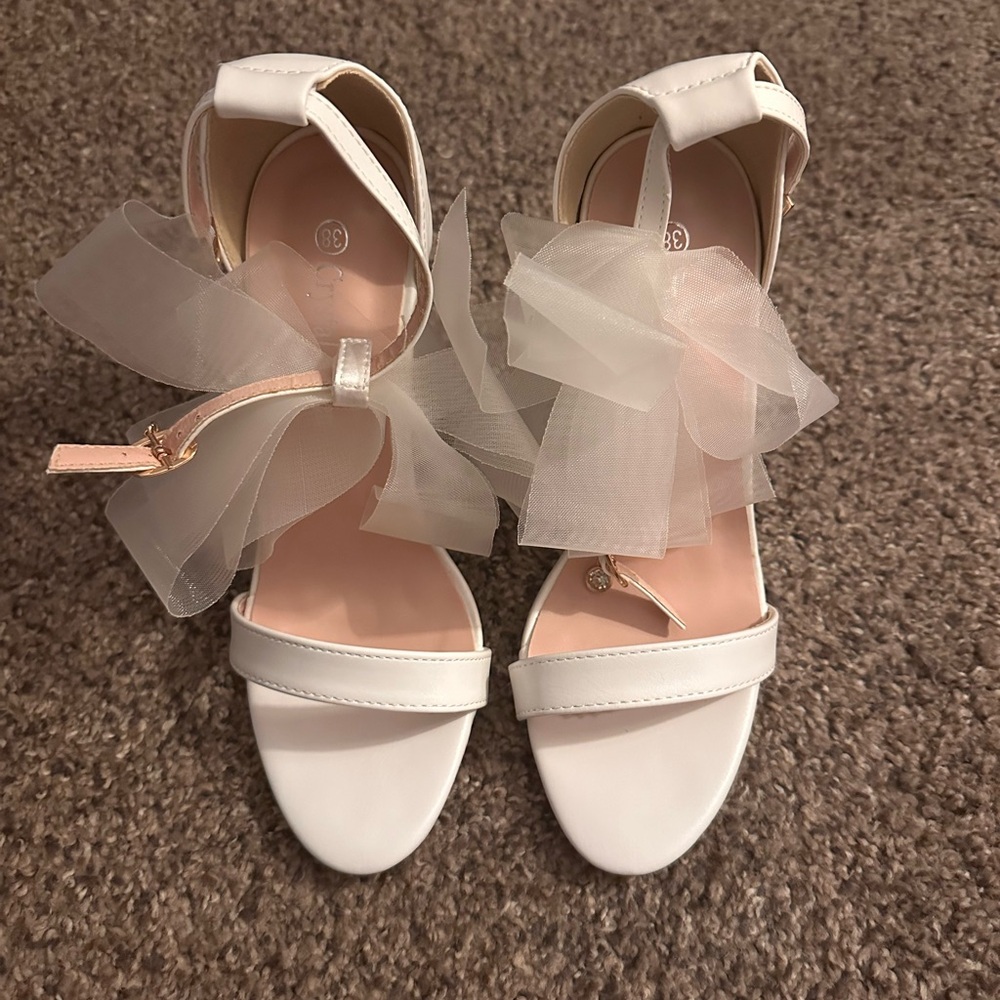 Elegant White Women's Sandals